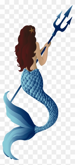 Mermaid Trident Clipart