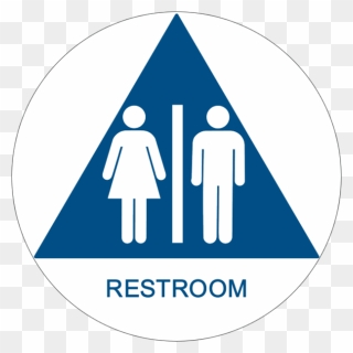 Ca Title 24 Unisex Ada Restroom Signs Alpha Dog Clipart - Office An American Workplace - Png Download