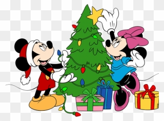 Mickey Minnie Mouse Christmas Clipart