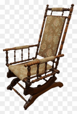 Antique Rocking Chair Clip Arts - Transparent Background Rocking Chair Png