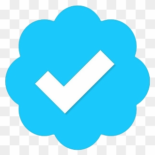 Twitter Verified Badge Png Transparent Image - Twitter Verified Symbol Transparent Clipart