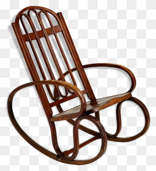 Rocking Chair Of Art Nouveau Period, Gustav Siegel, - Gustav Siegel Clipart