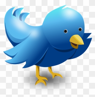 Little Blue Bird - Bird Twitter Logo 3d Clipart