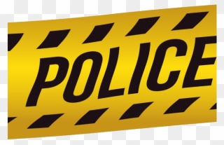 Police Tape Png Clipart Background - Sign Transparent Png