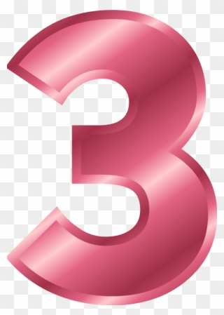 Number Posters With Word Tens Frames And Base Ten Blocks - Number 3 Pink Png Clipart