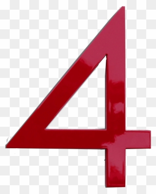 4 Number Png Clipart Background - Sign Transparent Png