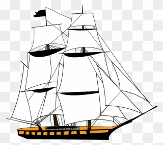 Tall Sailing Ship - Ship Clipart Transparent Background - Png Download