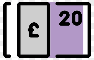 Pound Banknote Emoji Clipart - Sign - Png Download