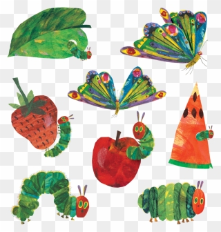 The Very Hungry Caterpillar Set By The World Of Eric - Very Hungry Caterpillar Illustrations Clipart