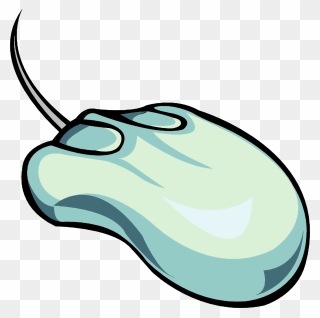 Computer Mouse With Wire Clip Art At Clker - Computer Mouse Art Png Transparent Png