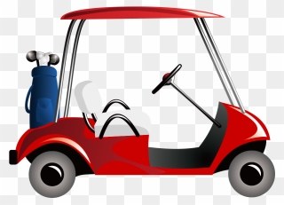 Golf Course Golf Club Tee - Red Clipart Golf Cart - Png Download