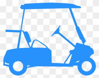 Golf Cart Silhouette Vector Clipart