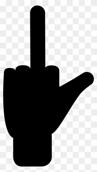 Two Fingers Rised Signal - Sign Clipart