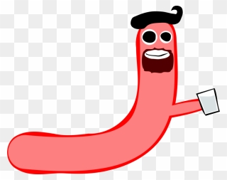 Plant,area,artwork - Cartoon Transparent Sausage Clipart