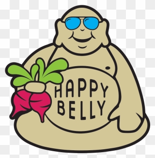 Happy Full Belly Cartoon Clipart