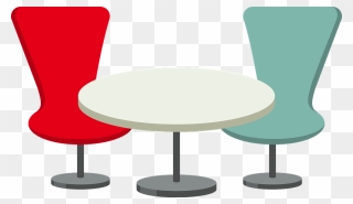 Table Chair Furniture Clipart - Office Chair - Png Download
