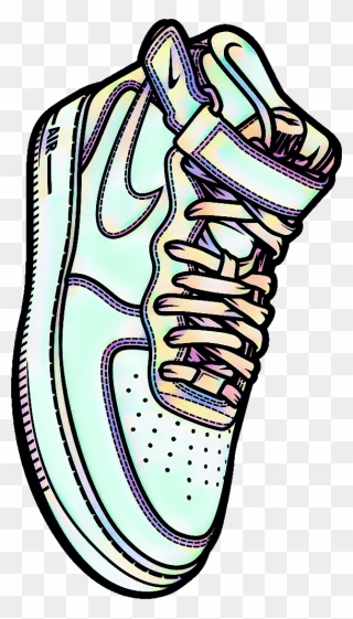 Sneakers Shoes Nike Sneakerslover Nikeairforce1 エア フォース 1 イラスト Clipart Pinclipart