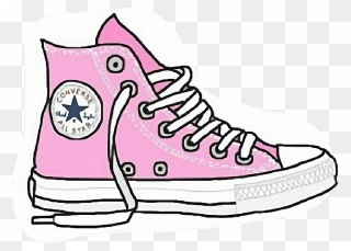 #sneaker #shoe #converse #cute #tumblr #pink #girl - Png Converse Clipart