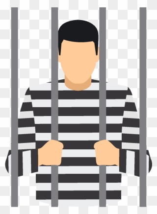 Criminal Behind Bars Clipart - Png Download