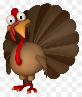 Turkey Clip Art - Cute Thanksgiving Turkey - Png Download