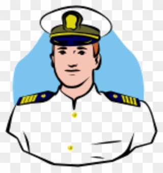 Transparent Riddles Clipart - Captain In Ship Clipart - Png Download