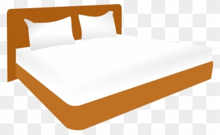 Clipart - Double Bed - Double Bed Clipart - Png Download