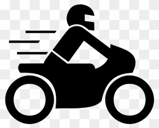 Motorcycle Rider Icon Clipart
