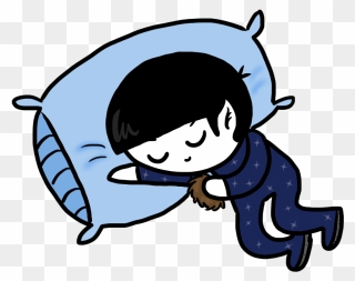 Sleepy Spock In The Pillow Zone By Chazzyllama On Clipart - Sleepy Spock - Png Download