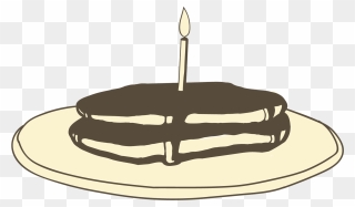 Transparent Stack Of Pancakes Clipart - Birthday Cake - Png Download