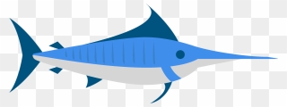 Marlin Clipart Swordfish - Sword Fish Clipart - Png Download