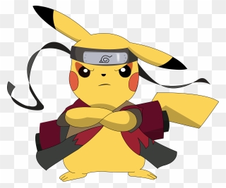 Youtube Clipart Naruto, Picture - Pikachu Naruto Png Transparent Png