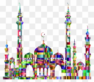 Mosque Design Png Clipart Sultan Ahmed Mosque - Colorful Mosque Png Transparent Png