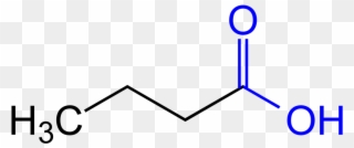 Butyric Acid Structural Formula V - 4 Pentenoic Acid Clipart