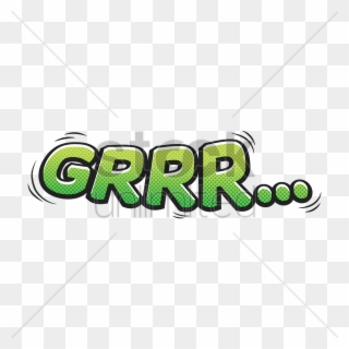 Free Download Grrr Png Clipart Onomatopoeia Comics - Word Transparent Png