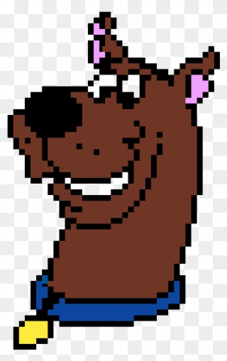 Scooby-doo - Scooby Doo Pixel Art Grid Clipart