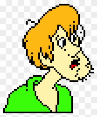 Shaggy - Scooby Doo - Minecraft Template Pixel Art Clipart