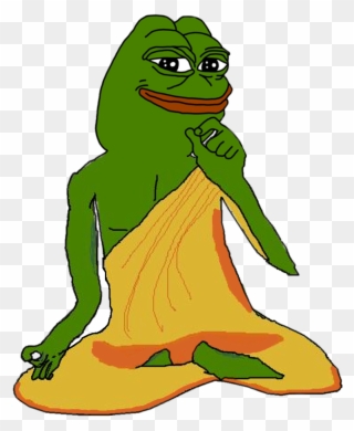 Post - Pepe As Buddha Clipart
