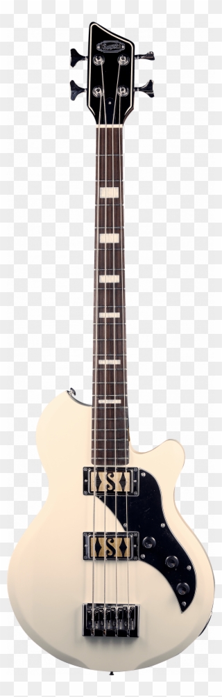 Supro Huntington Ii Antique White - Cliff Burton Bass Guitar Clipart
