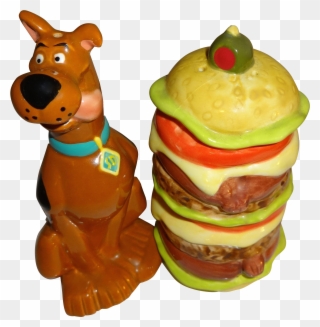 Hamburger Clipart Vintage - Scooby Doo Salt And Pepper Shakers - Png Download