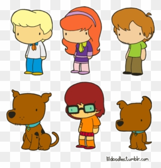 Little Scooby Gang - Scooby Doo Drawing Cute Clipart