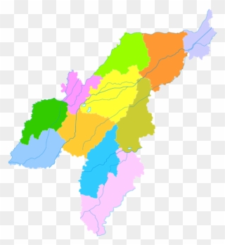 Dezhou - 德州 市 地图 Clipart