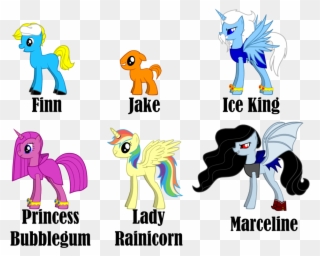 Well Well Well We Have My Little Pony Adventure Time - Adventure Time As Ponies Clipart
