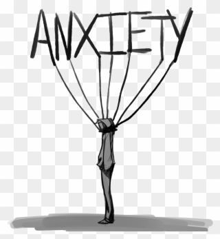 Anxiety Anxious Anxietyattack Sad Stress Depression - Anxiety Transparent Clipart