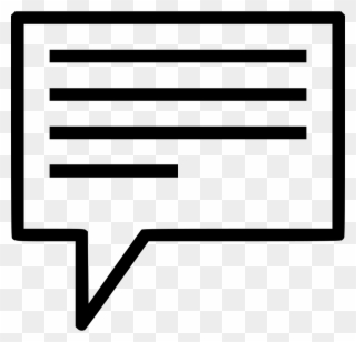 Chat Text Message Bubble Communication Speech Comments - Communication Clipart