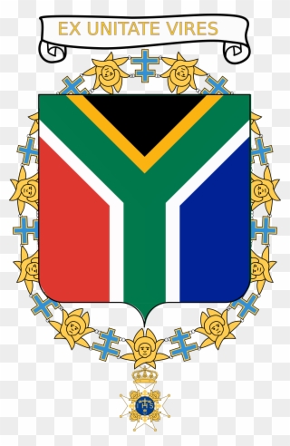 Filecoat Of Arms Of Nelson Mandela - Order Of Seraphim Coats Of Arm Clipart