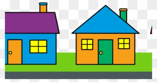 Download House In Row S Clipart House Clip Art House - Kutcha House - Png Download