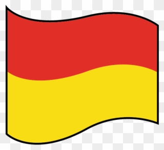 Kl Fm Water Red Yellow Flag - Flag Clipart