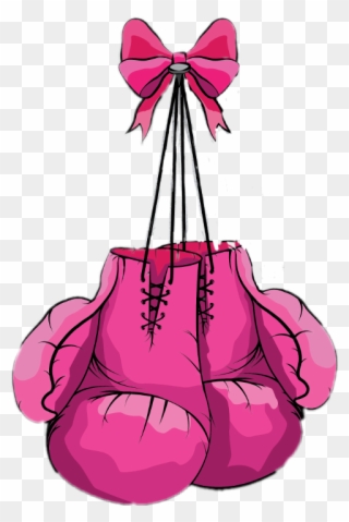 Pink Boxing Gloves Rectangular Mouse Pad Clipart