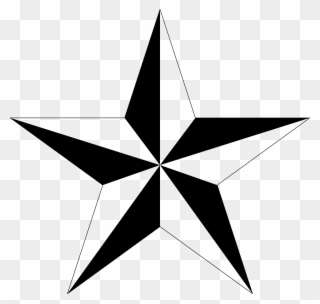 Pentagram Outrayj - Nautical Star Clipart
