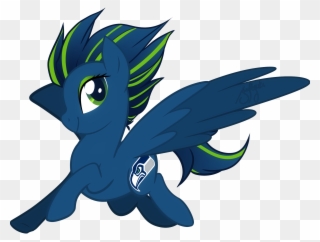 Seahawks Pony - My Little Pony Seahawks Clipart